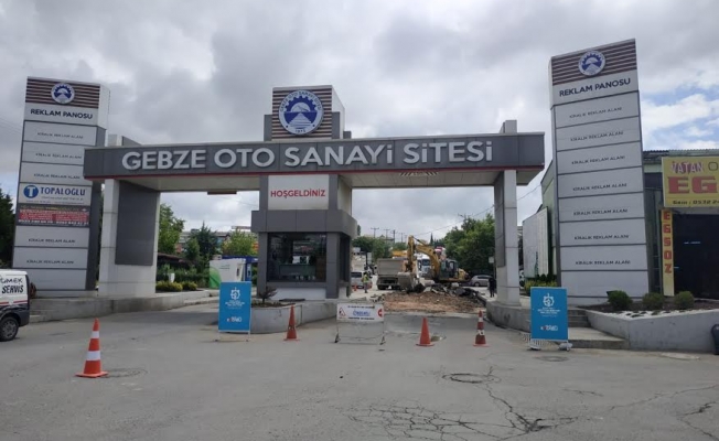 Gebze Oto Sanayi'nde üstyapı çalışmaları devam ediyor