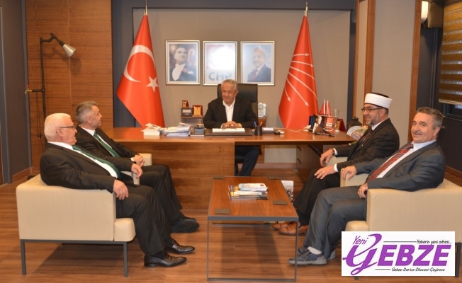 İskeçe'nin seçilmiş Müftüsü  CHP İl Başkanı Cengiz Sarıbay'ı ziyaret etti
