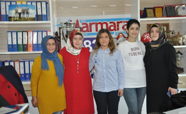 Çakır'a, Kadın muhtar adayından destek ziyareti