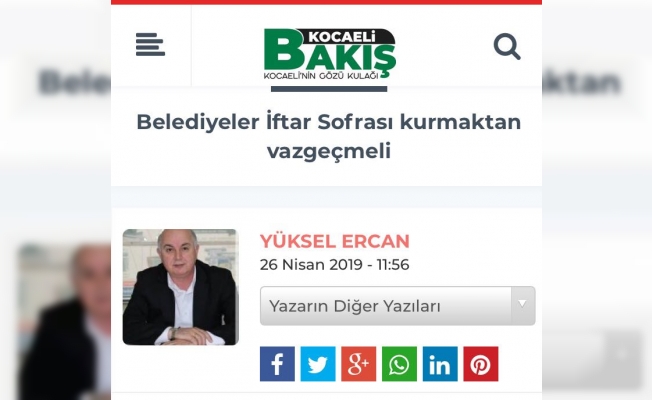 Yüksel Ercan'ın yazısı büyük yankı yaptı: