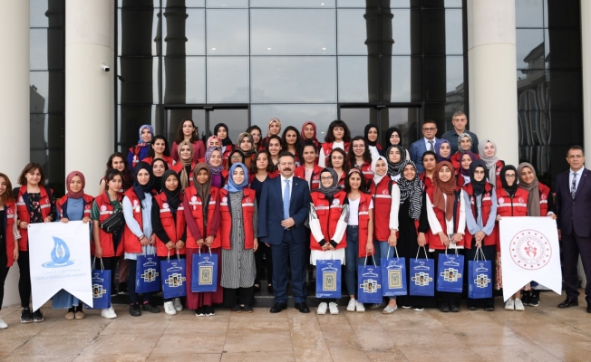 'Damla Projesi' Gençleri'nden Vali Aksoy'a ziyaret