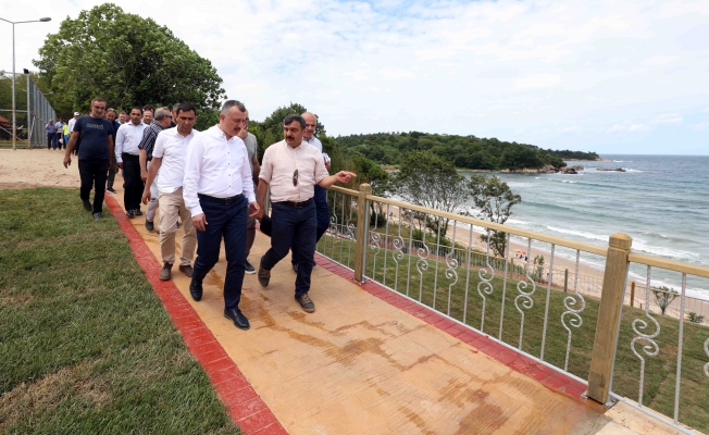    Başkan, Kandıra sahillerini inceledi