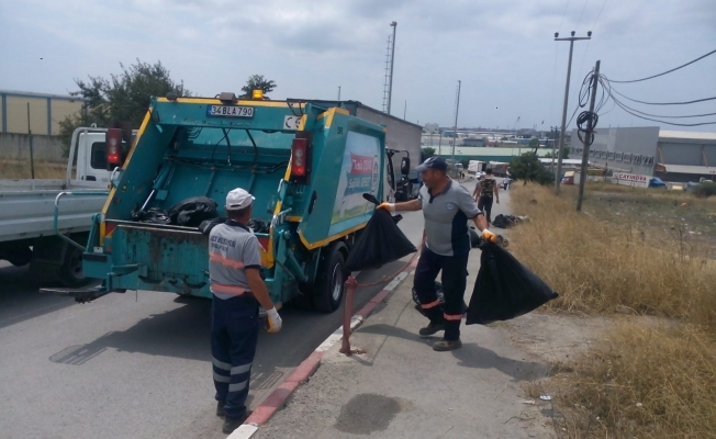 Nakliyeciler Terminali çöpten temizlendi