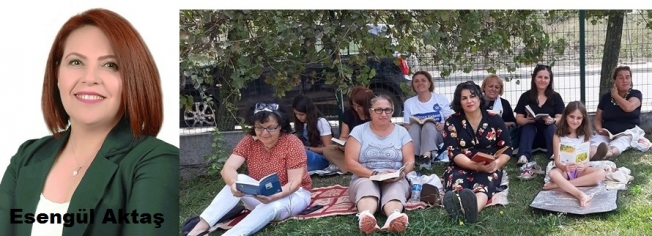 Yenikent'te kitabını kapan kadınlar parka koştu!