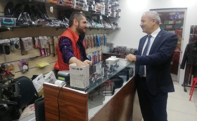 Başkan Büyükgöz'den  Çarşıda Esnaf Turu