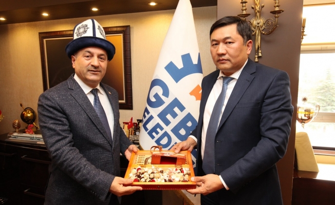 Başkan Büyükgöz'e Kırgızistan'dan  Konuk Belediye Başkanları