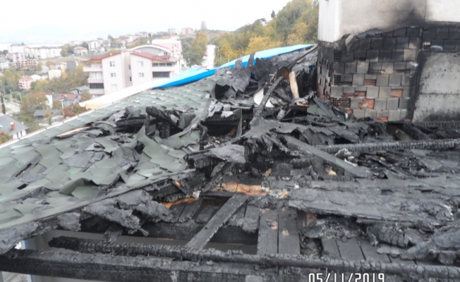Yangın mağdurlarının çatısı onarılıyor