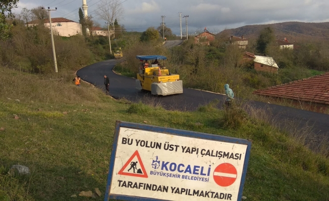 Dikenli Köy yolu yapıldı   