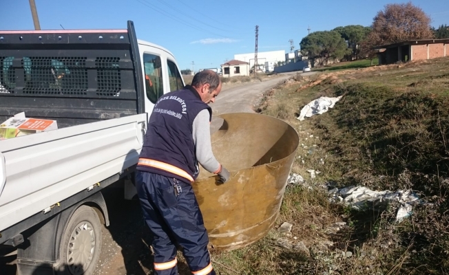 Gebze'nin köylerinde mıntıka temizliği