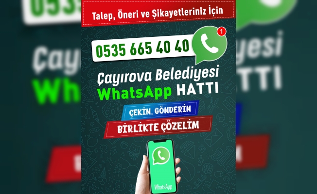 Çayırova'da Sorunlar Whatsapp ile çözülüyor!
