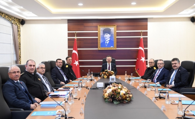 İl Güvenlik  toplantısı, Vali Aksoy'un başkanlığında yapıldı