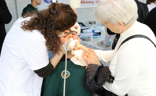 200 engelli öğrenci, diş sağlığı taramasından geçirildi