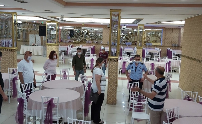 Gebze'de düğün salonları denetleniyor