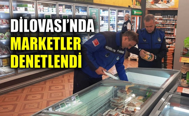 Dilovası'nda marketler denetlendi