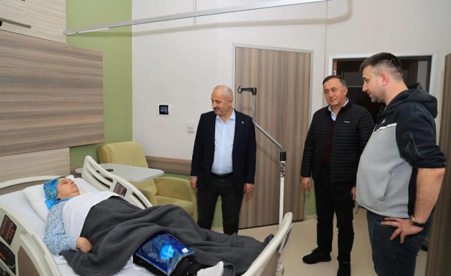 Başkan Büyükgöz'den moral ziyaretleri