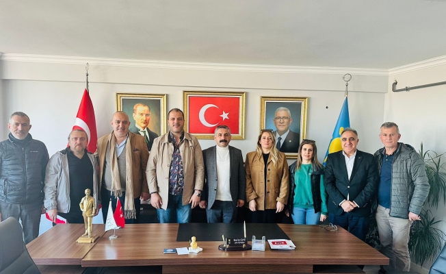 CHP İlçe başkanı Gökhan Orhan'dan İYİ Parti'ye  ziyaret