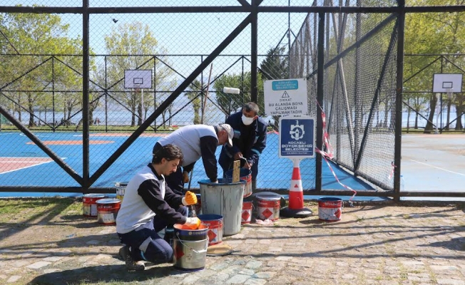 Büyükşehir, basketbol sahalarını yeniliyor