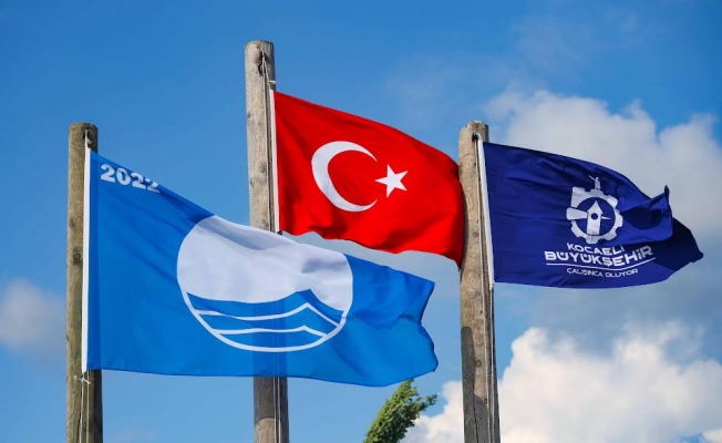 Kocaeli'nin 9 plajına 'Mavi Bayrak” ödülü