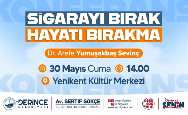 'Sigarayı bırak hayatı bırakma'