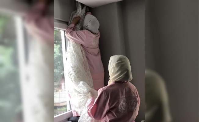 Kartepe#039;de Evlatlardan Bayram temizliği desteği