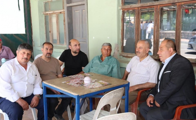 Büyükgöz, Kargalı sakinleriyle çay sohbeti yaptı