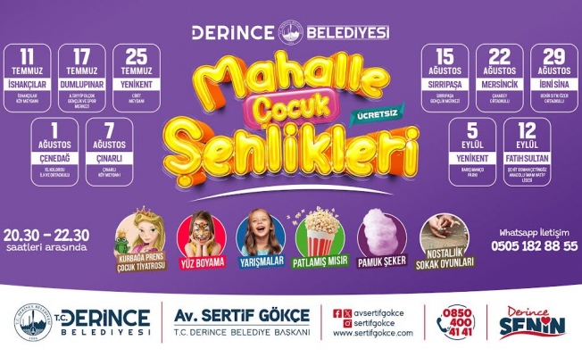 Çocukların Yaz neşesi İshakçılar'da abşlıyor