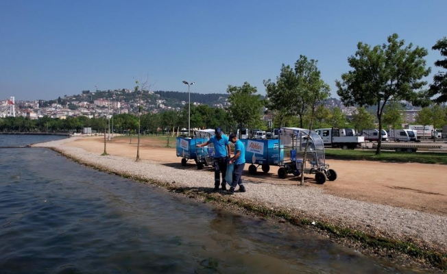 Kocaeli sahilleri hem bakımlı hem de pırıl pırıl