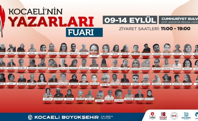 Kocaeli'nin yazarları okurlarıyla buluşuyor