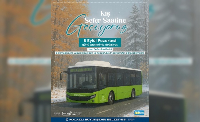 Toplu taşımada kış tarifesi düzenlemesi