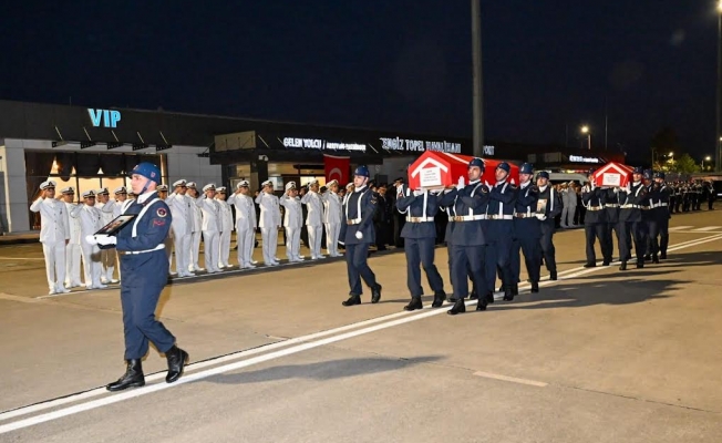 Şehitlerimiz Askeri törenle uğurlandı