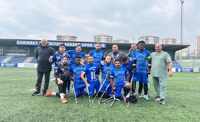 Gebze belediyesi ampüte futbol takımı lige fırtına gibi başladı