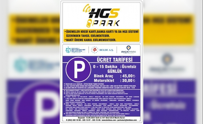 'HGS Park” döneminde sıra Karamürsel'de