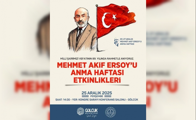 Milli Şair vefatının 89. yılında Gölcük'te anılacak