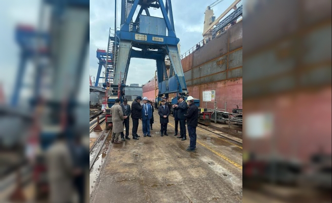 Vali İlhami Aktaş, Atlas Tersanesi'ni ziyaret etti