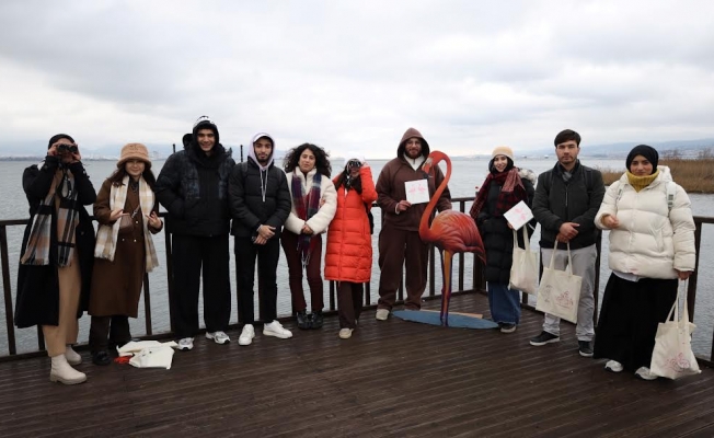 Doğanın en zarif misafirleri hayran bıraktı