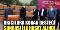 Dilovası’nda arıcılara kovan desteği sonrası ilk hasat alındı