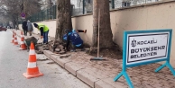 Yol Bakım Timi, Seka Devlet Hastanesi kaldırımlarını onardı