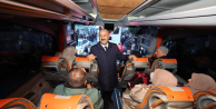 Hacı adaylarını Başkan Büyükgöz uğurladı