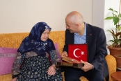 Başkan Büyükgöz’den Şehit annesine ziyaret