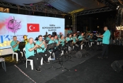 Bando ekipleri Pişmaniye Festivaline büyük renk kattılar