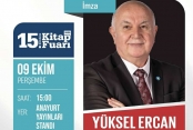 Yüksel Ercan, Kocaeli kitap fuarında kitaplarını imzalayacak
